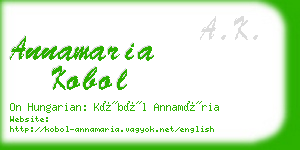 annamaria kobol business card